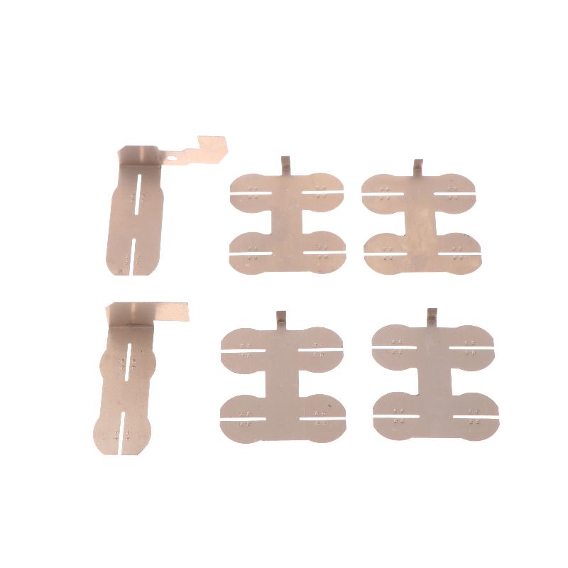 1 Sett Elektrisk Verktøy DIY Tilbehør For 18V 18650 21700 Litiumbatteri Nikkelplate Battericellekontakt