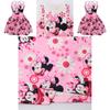 Rochie Fetiță Minnie Mouse Cu Imprimeuri Desenate Pentru Fete De Vară Rochie Casual Din Amestec De Bumbac Fete