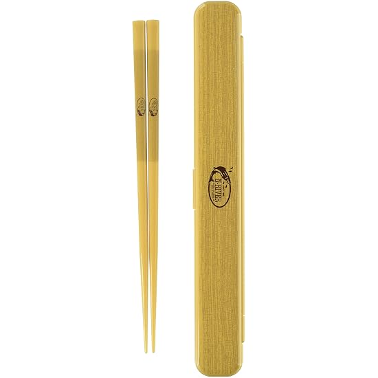 Komori Jushi Chopsticks and Chopstick Case Set, River M, 19.5cm, Wood. The chopstick case features a 19.5cm - B075TXHXDV