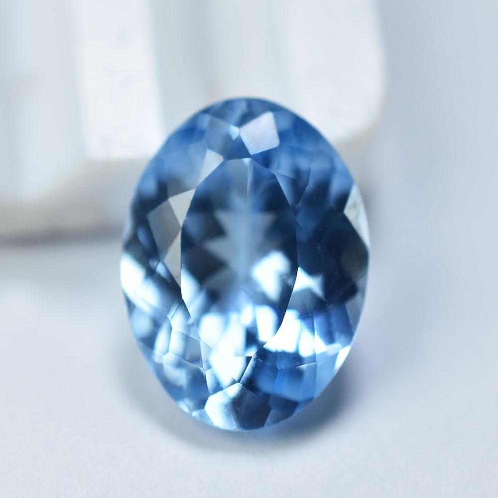 Natural Blue Aquamarine 9ct Oval Cut Loose Gemstone