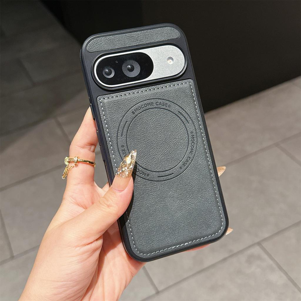 Husă Premium din Piele MagSafe pentru seria Google Pixel 8 9 10. Protecție de Grad Militar, Puternic Compatibilă MagSafe, Elegantă și Durabilă (Culori multiple)