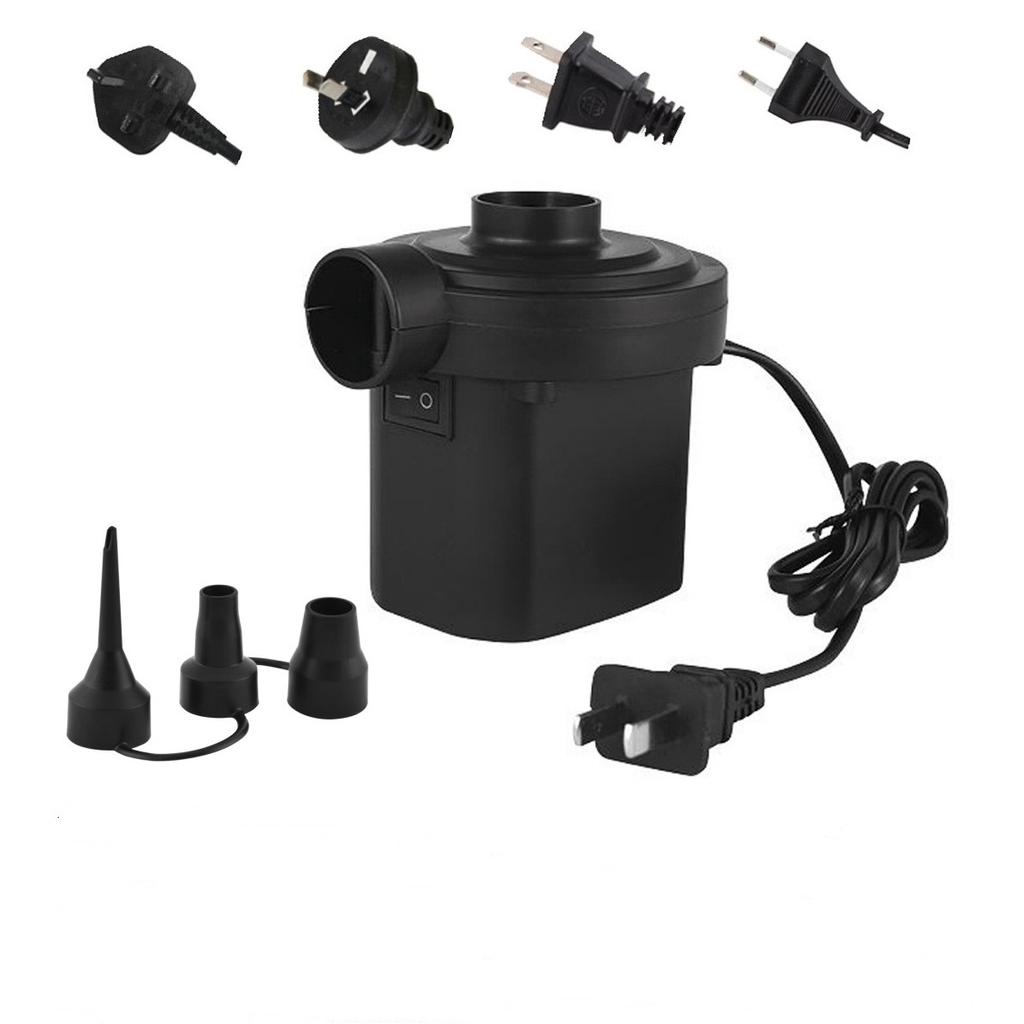 150W Portable Electric Air Pump with 3 Nozzles for Inflatables Pool,Float Toys and Air Mattress Bed