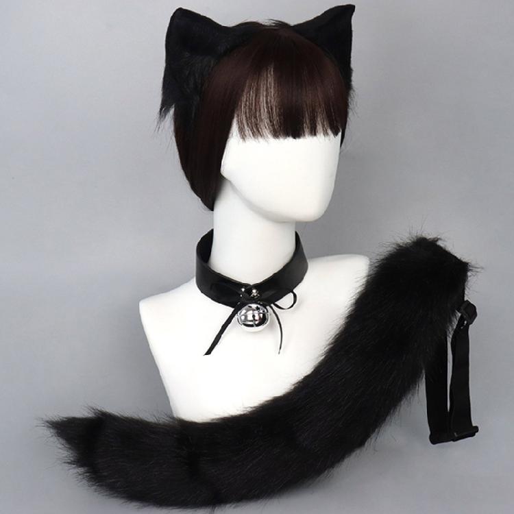 Cat Cosplay Costume Cat Ears Tail Choker Halloween Party Cat Ears Headband Tail