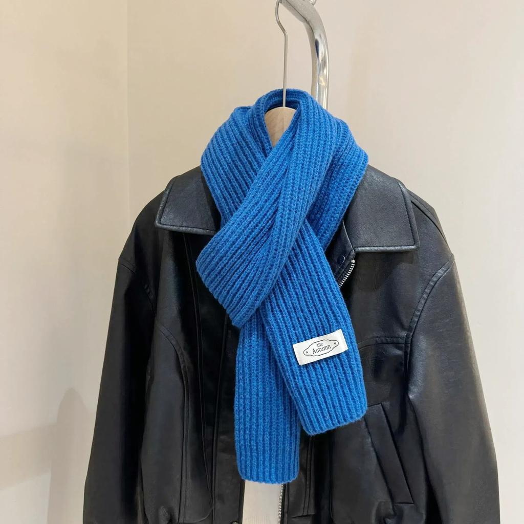 Winter Scarf for Men and Women Same Style  Solid Color  Striped Soft Knitted  Versatile  Fashionable  Simple  Versatile  Warm Scarf