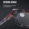 Unisex Fashion Reading Glasses Large Frame Far-sighted HD Anti-blue Light Glasses for Men Women Luxury Eyewear