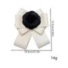 Korean Fashion Fabric Bow Tie Camellia Flower Brooch Shirt Sweater Collar Pins for Women Wedding Party Jewelry Accessories
