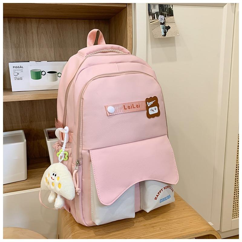 Large-capacity Schoolbag Female High Value Junior and Senior High School Students' Shoulder Bags Are Cute and Fresh Multifunctional Backpacks.