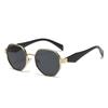 Polygon Metal Sunglasses: High-End, Versatile Retro Square Frame for European & American Street Style Fashion