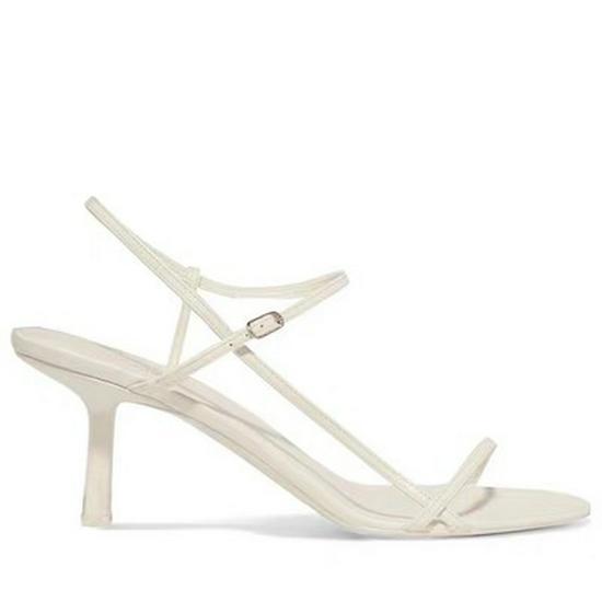 Elegant French Thin-Strap Sandals: Women's Summer 2022 Open-Toe High Heels with One-Word Buckle