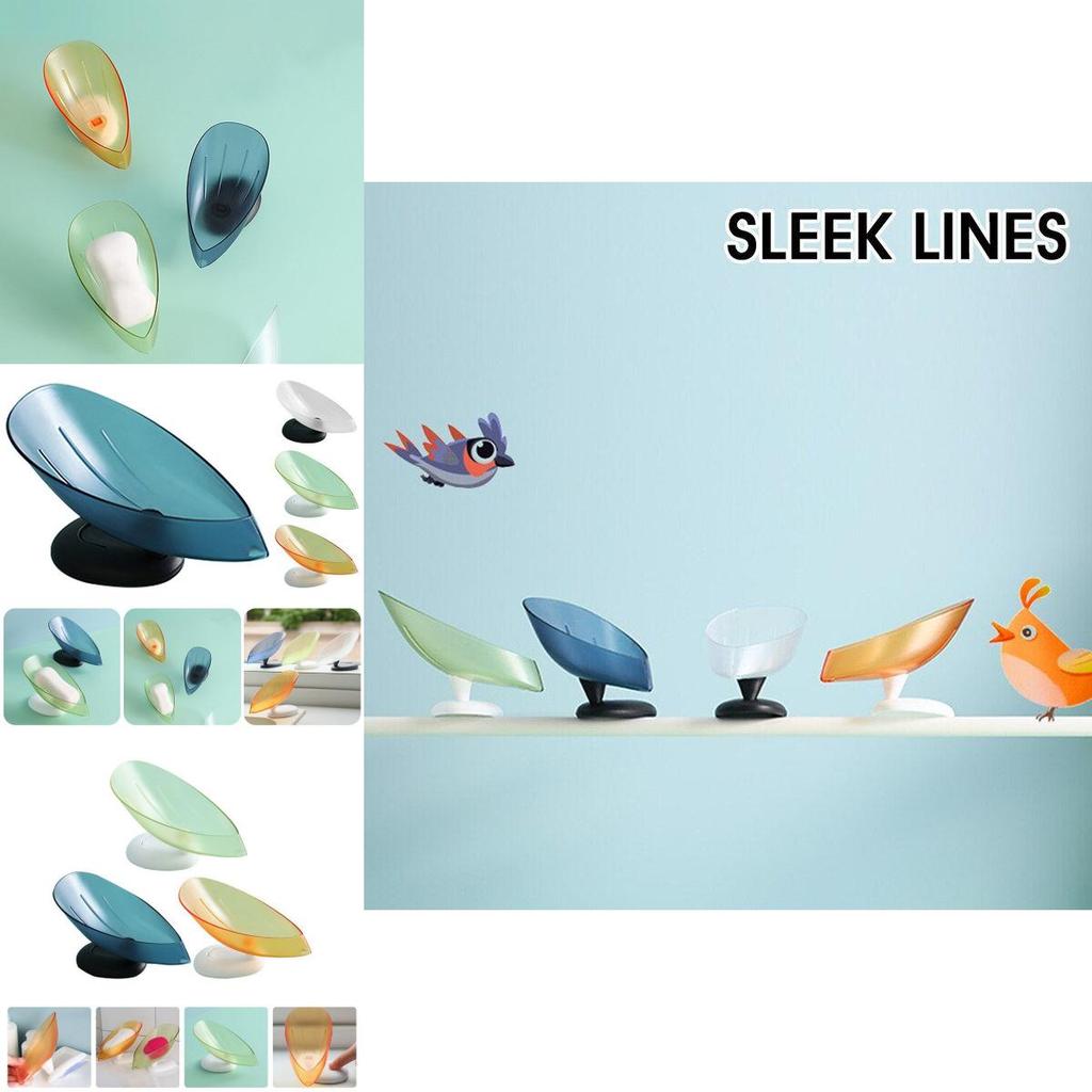 Elegant Lotus Leaf Soap Holder With Stable Suction Cup For Bathroom And Kitchen Use