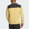 Adidas Full-Zip Polar Fleece Jacket With Color Block Logo Men Jacket Light-Yellow IR8339