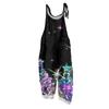 Women's Jumpsuit Halloween Print  Casual Loose Vintage Shoulder Strap Cotton Linen
