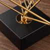 Wireframe Cube Ornament Decorative Shelf Decor Industrial for Office, Study