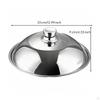 Universal Round Pot Lid Steam Vent Domed Mirror Finish Cookware for Cooking, Kitchen 28CM