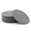 Round Non-slip Silicone Coaster - 10cm Heat-resistant, Drip-proof, Customizable Logo for Water and Coffee Cups.