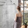 New Bathroom ABS Plastic Waterfall Top Ceiling Overhead Shower Head 3 Sprayers Rain Showerheads Rainfall Shower for Bathroom