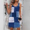 Spring/Summer European and American New Women's Fashion Trendy Denim Print Women's Dresses
