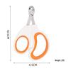 Stainless Steel Cat Nail Scissors - Round Hole, Blood-Proof, Pet-Friendly