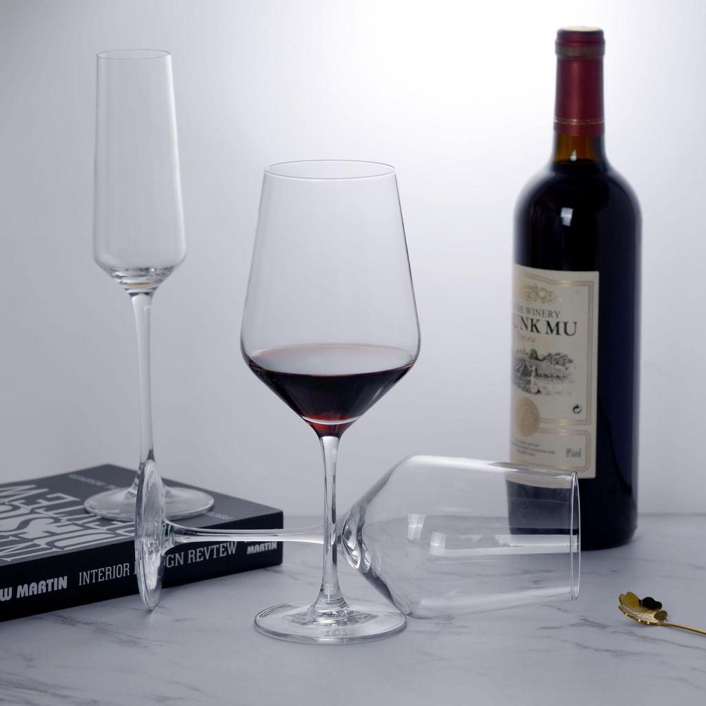 Nordic European Luxury Red Wine & Champagne Glass Set for Restaurants