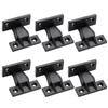 6 set Black Furniture Joint Bracket Quick Fitting Panel Connection Bracket Furniture Connector  DIY