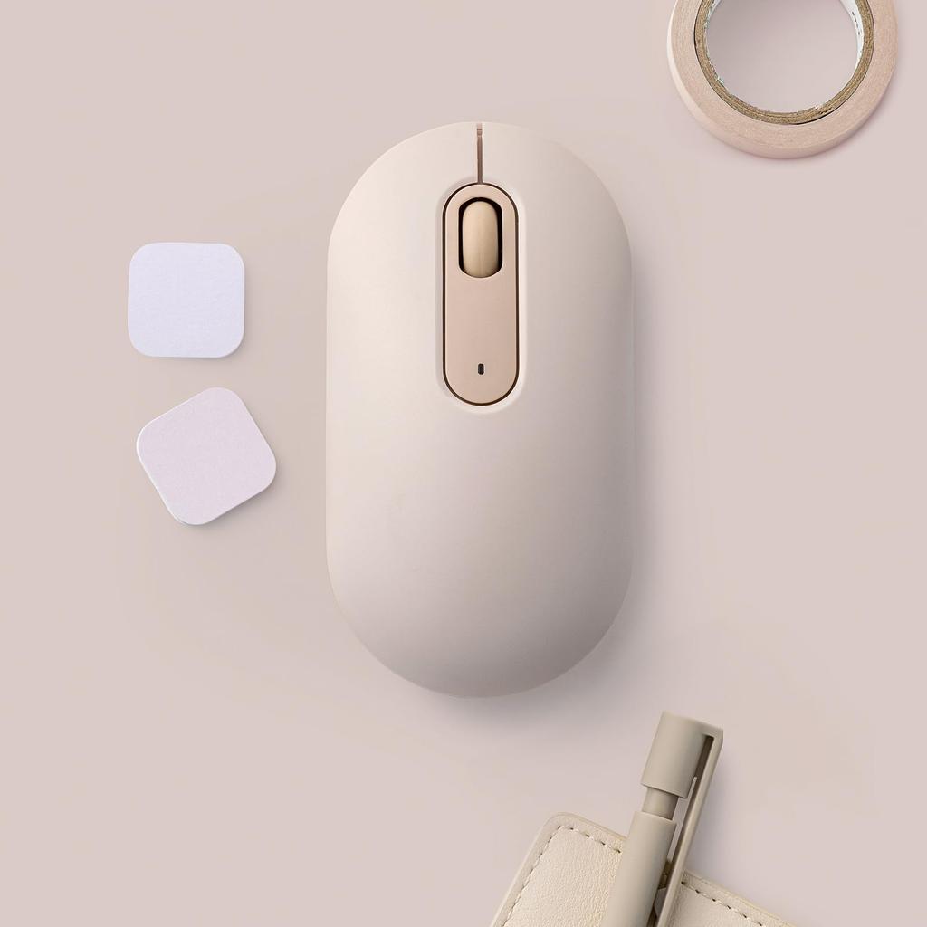 Sanwa Supply Silent Wireless Mouse (Beige) MA-WBS327BG