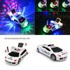 Stunning Police Car Led Light Music Rotating Toy For Kids Universal Driving Fun