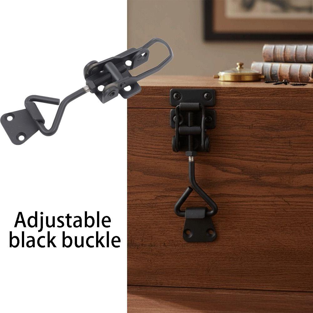 Catch Adjustable Toggle Clamp Cabinet Box Hasp Clamps Black Metal Toggle Clamp  Furniture