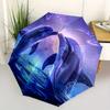 New Dolphin Pattern Umbrella, 1pc Automatic Folding Design Portable Travel Umbrella for Men and Women, Outdoor Use - Perfect H