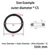 CS 2.4mm Nitrile Rubber O-Ring Set Waterproof High Pressure Sealing Gaskets Industrial Seal Ring Repair Kit