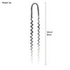 10pcs/lot Crochet Hair Afro Braiding Hair Extension 24Inch Crochet Box Braids Straight To Curly Ends Hair Synthetic Black Braids For Women