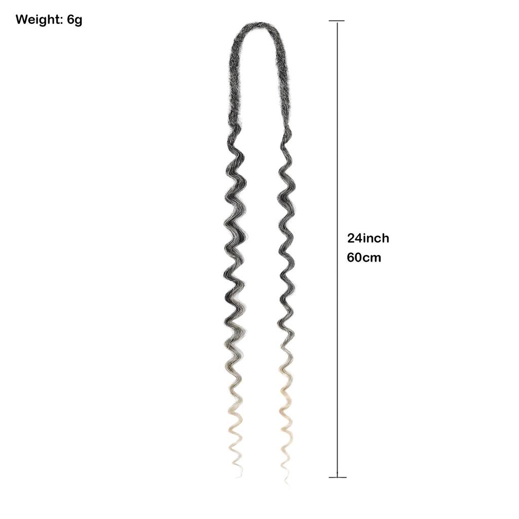 10pcs/lot Crochet Hair Afro Braiding Hair Extension 24Inch Crochet Box Braids Straight To Curly Ends Hair Synthetic Black Braids For Women