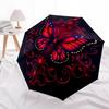 1 pièce Ornement Papillon Parapluie Automatique Design 8 Côtes Compact Engrenage pour Voyage en Plein Air, Cadeau de Vacances Parfait  yy250827028