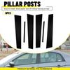 6x Black Car Door Window Pillar Posts Cover Trim For Acura TL 2004-2008