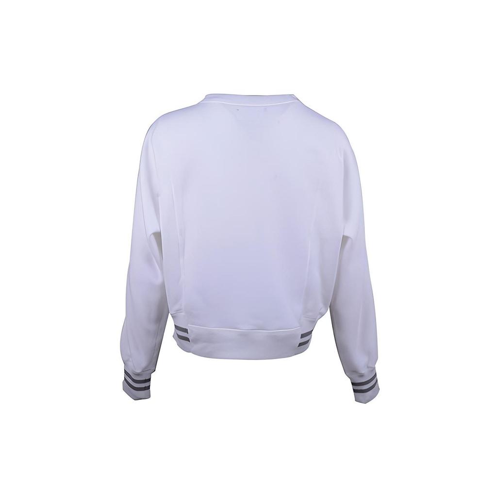Converse Sweatshirts Women's White Crew Neck Moderate Regular 10020727-A07