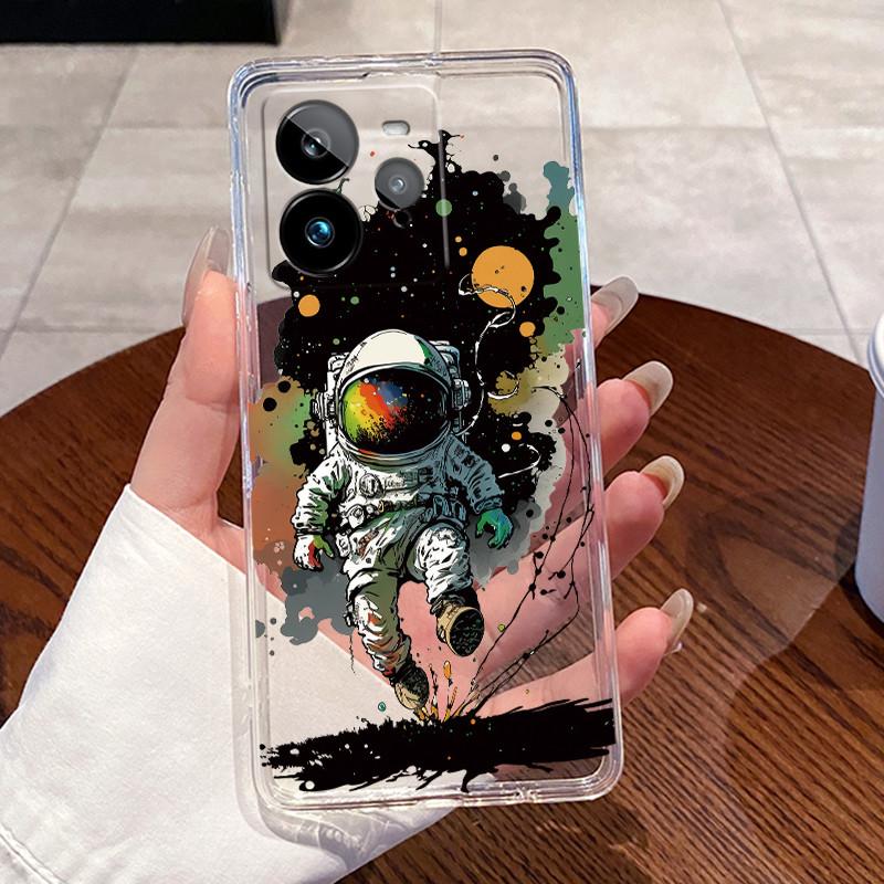 Jelly Casing For Realme GT 7 Pro / GT 7 / GT 7T Fundas Clear Silicone Soft TPU Back Cover Cute Cat Rabbit Heart Protective Case