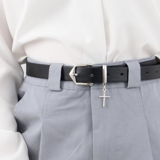 Imitation Leather Waist Belt Multi-Hole Adjustment Pin Buckle Versatile Women Belt Women Men Jeans Pants Belt