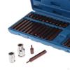 40 Pieces 1/2'' 3/8'' Hex Torx Spline Drive Socket Set, Wrench Sockets Hand Tool Bit Set