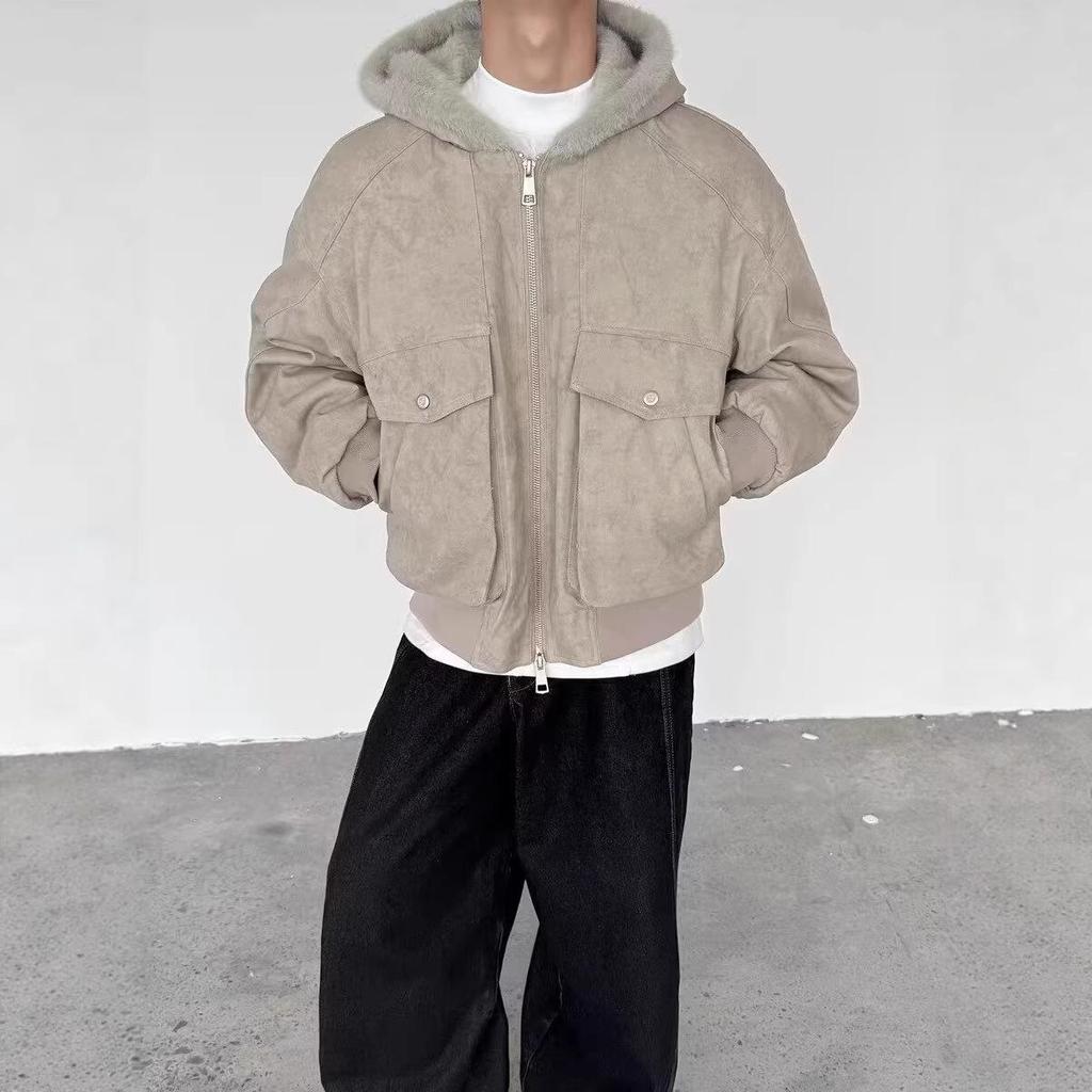 Men's Stylish Hooded Cotton Jacket - Warm, Versatile, and Trendy Winter Outerwear by Lazy Scoundrel