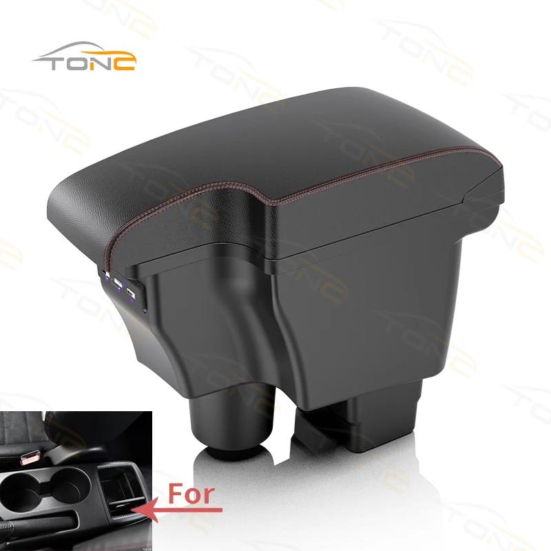For Mazda CX-3 Armrest box Retrofit For Mazda 2 skyactiv version cx3 CX-3 Car Armrest Storage box car accessories Charging USB чёрный