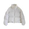 European sweet stand-up collar thickened down jacket women's short winter fashion pocket zipper warm bread jacket tide