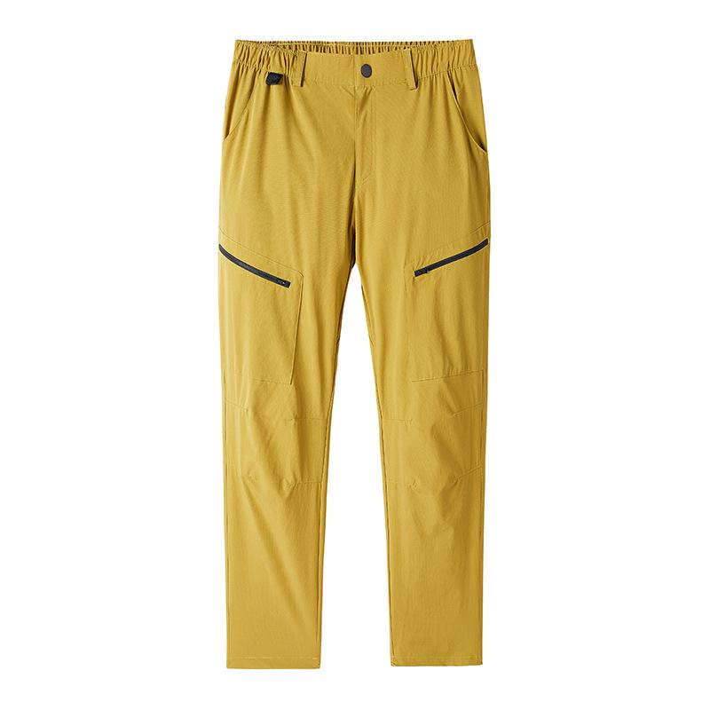 Plus Size Quick-Dry Antibacterial Casual Cargo Pants: Breathable, High Elasticity, Straight-Leg for Summer