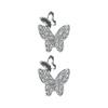 2 Pcs Nail Art Butterfly Zirconia Nail Charms Cubic Decors Nail Jewelry Decorations 3D