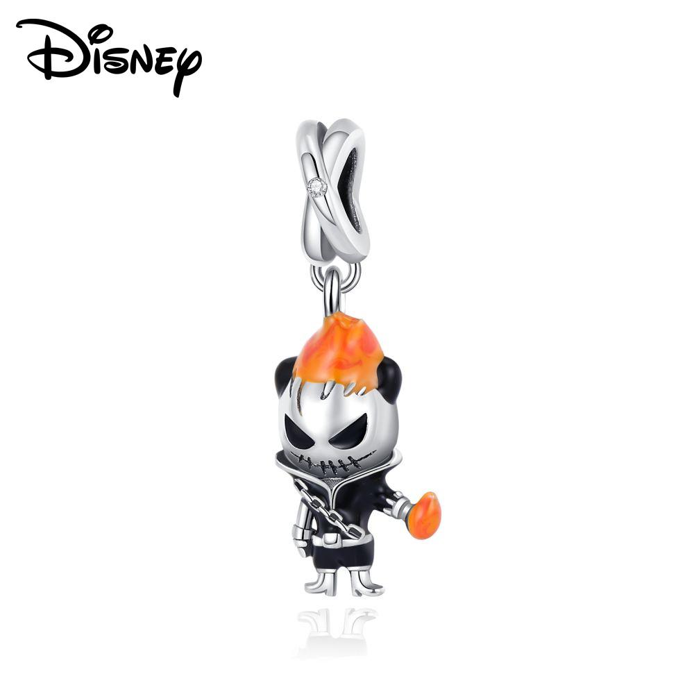 Disney 925 Silber Winnie Puuh Kürbiswagen und Minnie Anhänger Perlen Geeignet für DIY Armband Kann an Familie und Freunde verschenkt werden