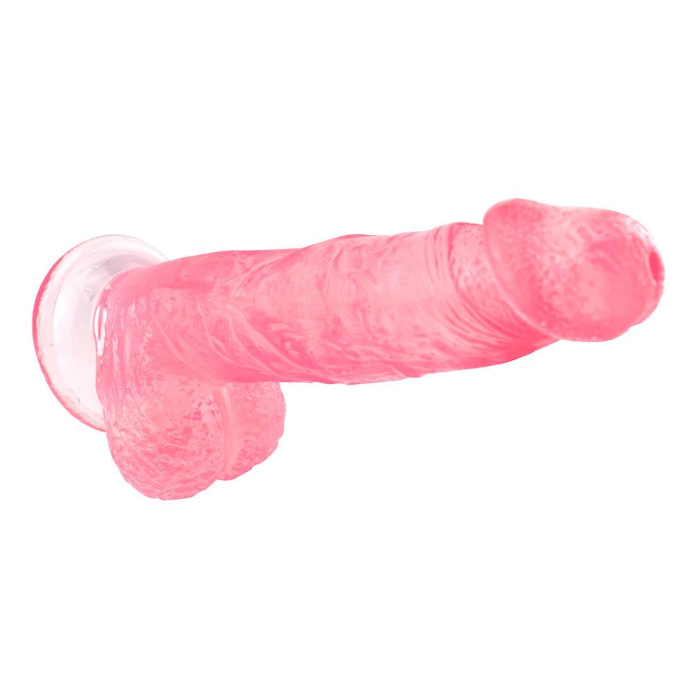 Pink Dildo Anal Masturbator Fun Convenient G-spot Masturbation Excellent Flexibility Female G-spot Masturbator Dildo for Lesbian