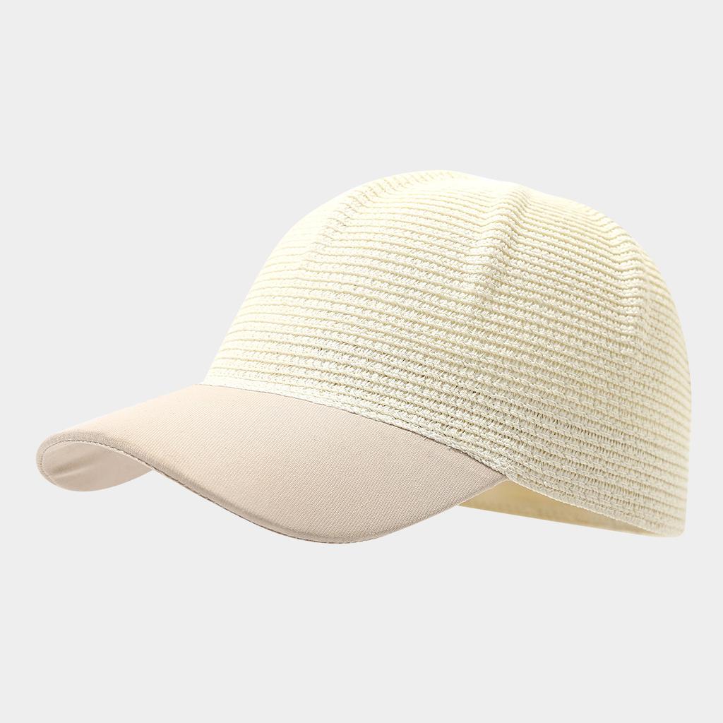 Spring/Summer Women's Grass Breathable Baseball Hat Solid Color Adjustable Sunscreen Duck Tongue Hat