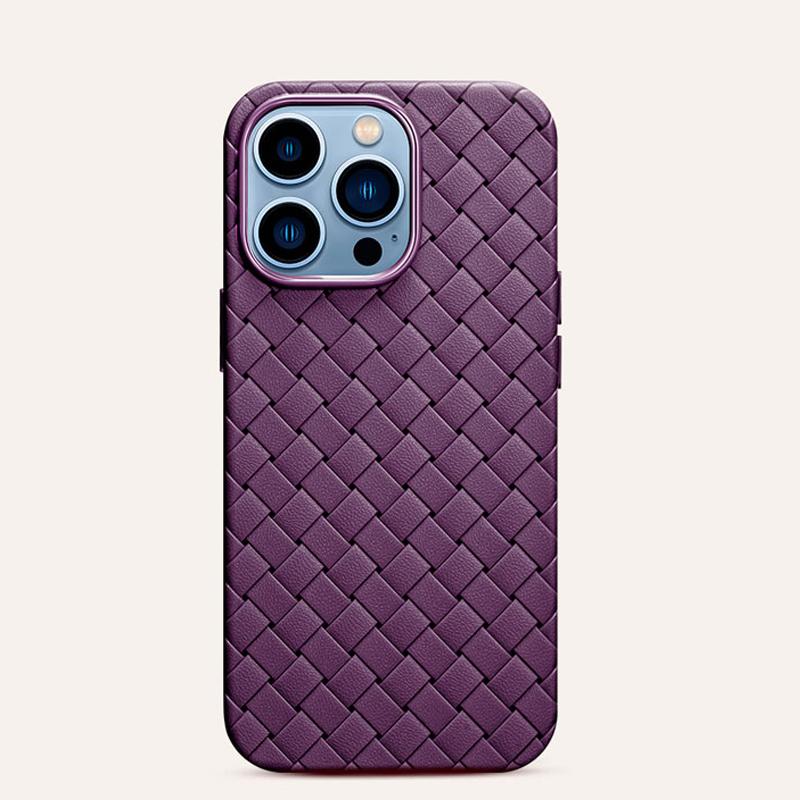 Breathable Mesh Soft Case For iPhone 15 14 13 11 Pro Max 12 XS 6 6S 7 8 Plus X XR Leather Weaving Grid Cover Silicone Funda
