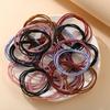 20 Piece Set Girl's Rubber Band Ins Simple Rope Tie Hair High Elastic Ring Headdress
