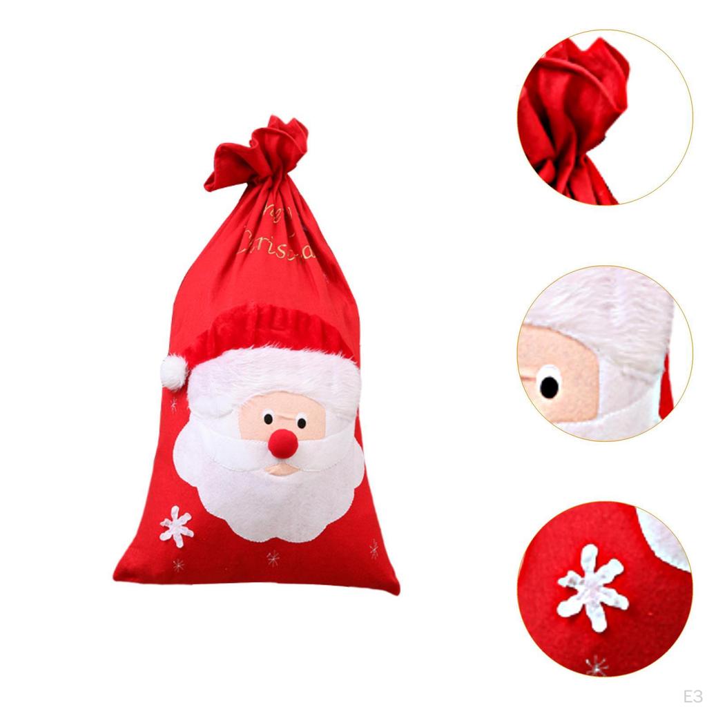 90x60cm Weihnachten Kordelzug Geschenktüte 35.4x23.6inch Leichtgewicht zum Einpacken von Geschenken Weihnachtsaufbewahrung
