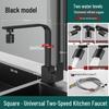 Kitchen Sink Faucet with Hot & Cold and 360° Swivel