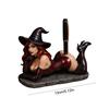 Funny Witch Pen Holder Sexy Witch Bookshelf Figurine with Pen Holder Halloween Witch Statue Book Shelf Decor